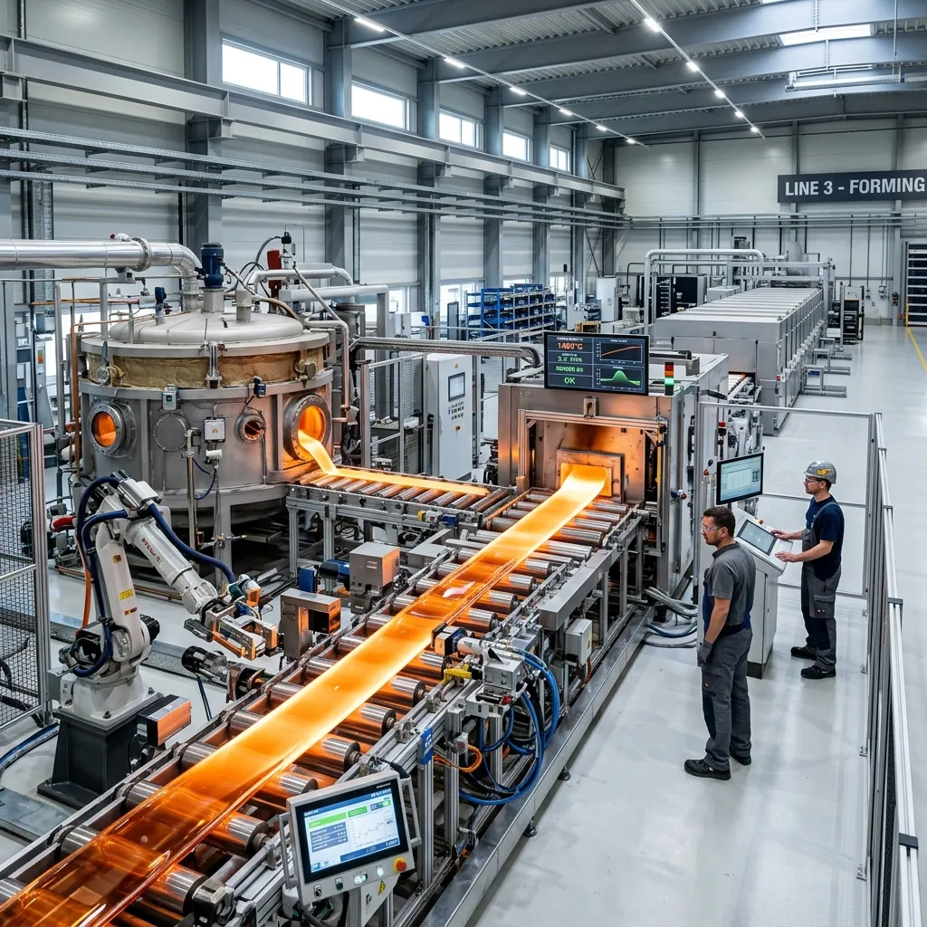 Modern Glass Production Line